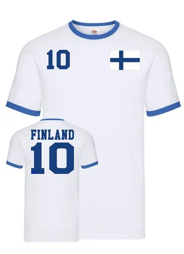 Blondie & Brownie T-Shirt Herren Finnland Skandinavien Sport Trikot Fußball Meister Europa EM