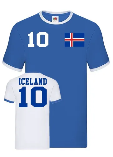 Blondie & Brownie T-Shirt Herren Island Iceland Sport Trikot Fußball Handball Meister WM EM