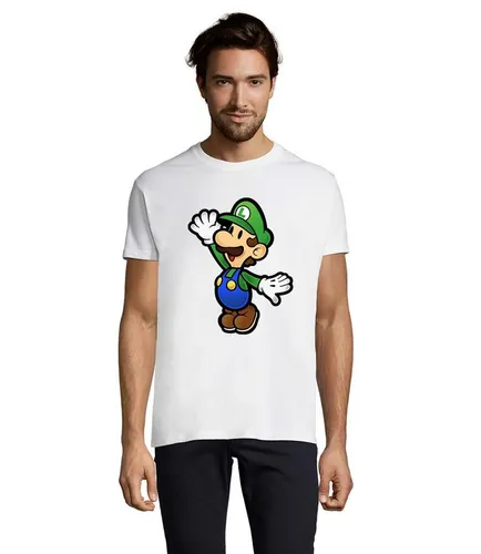 Blondie & Brownie T-Shirt Herren Luigi Retro Konsole Mario Peach Yoshi Gaming