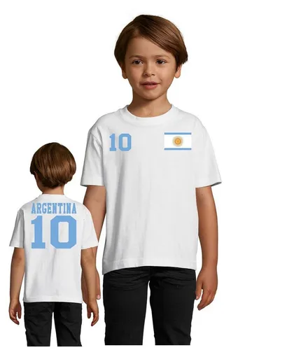 Blondie & Brownie T-Shirt Kinder, Argentinien Sport Trikot Fußball Handball Football Meister