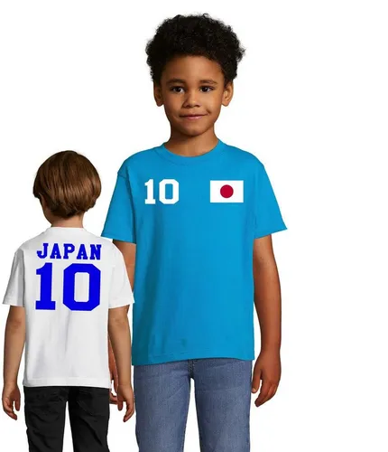Blondie & Brownie T-Shirt Kinder Japan Asien Sport Trikot Fußball Handball Meister WM