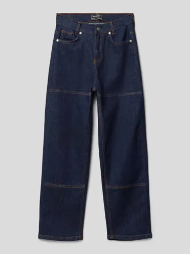 Blue Effect Loose Fit Jeans mit Teilungsnähten in Dunkelblau