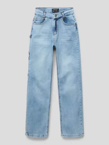 Blue Effect Slim Fit Jeans mit Hammerschlaufe in Hellblau
