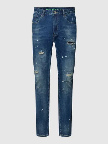 Blue Monkey Jeans im 5-Pocket-Design Modell 'Lenn' in Blau