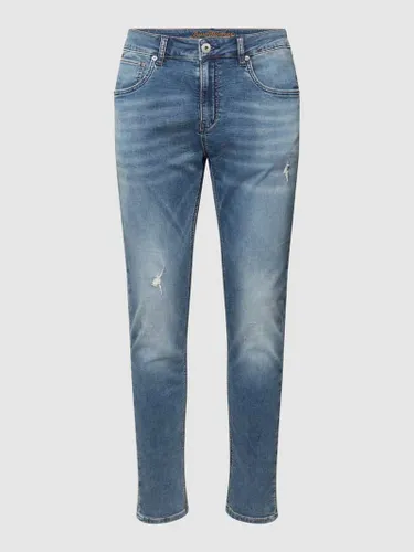 Blue Monkey Jeans im Destroyed-Look Modell 'Lenn' in Blau
