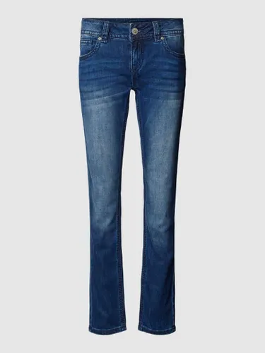 Blue Monkey Slim Fit Jeans im 5-Pocket-Design Modell 'LUNA' in Dunkelblau