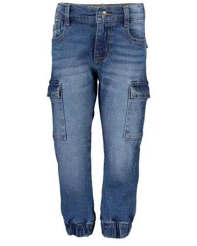 Blue Seven 5-Pocket-Jeans Blue Seven Jungen Jeans Hose Beinbündchen Cargotaschen denim blau