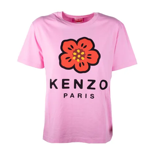 Boke Flower Loose T-shirt in Rose Kenzo