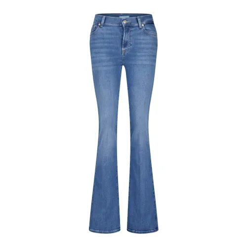 Bootcut Jeans B(Air) - Normale Leibhöhe, Ausgestelltes Bein, Schließt mit Reißverschluss Knopf, 5-Pocket-Style 7 For All Mankind