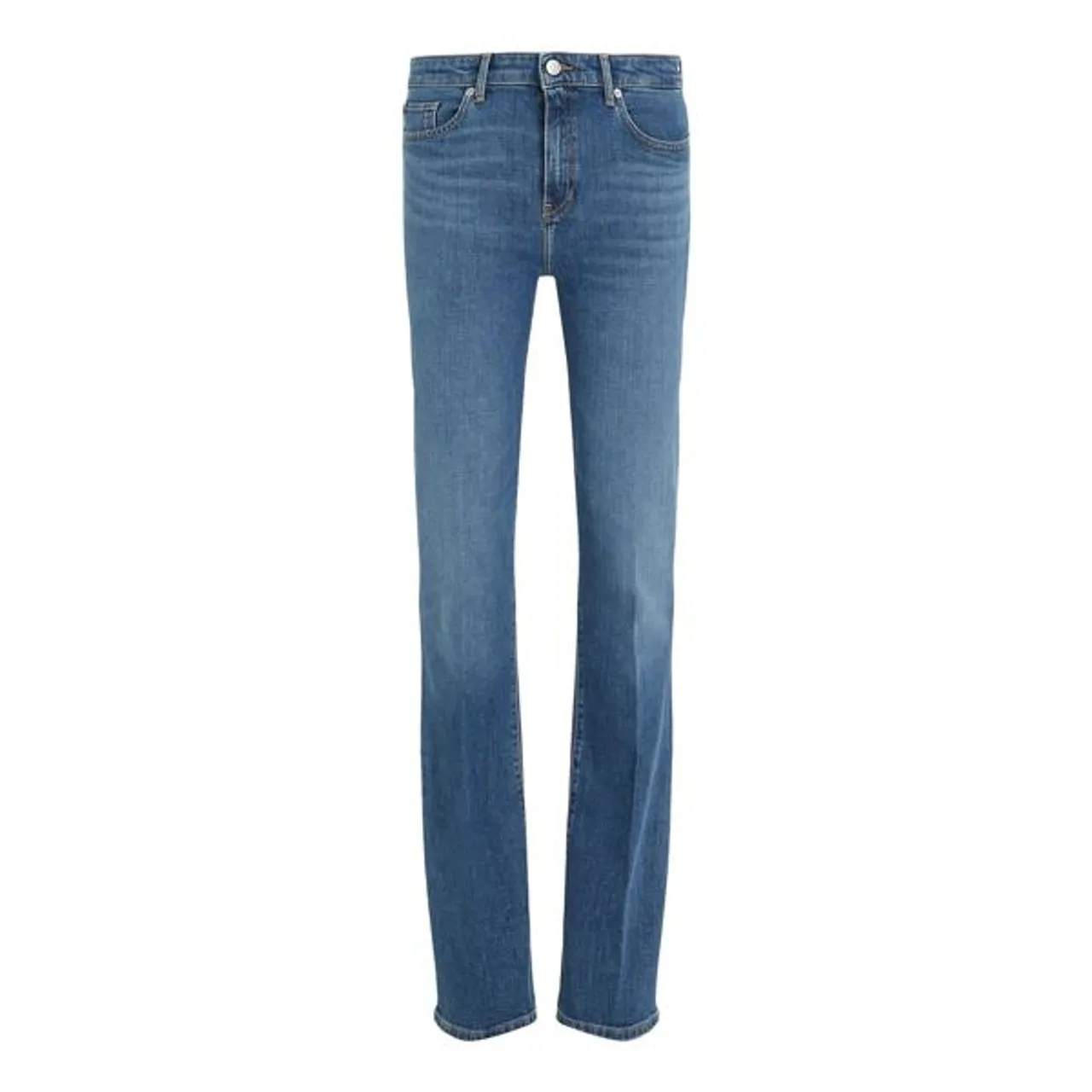 Bootcut-Jeans TOMMY HILFIGER Gr. 29, Länge 30, blau (mel) Damen Jeans Bootcut