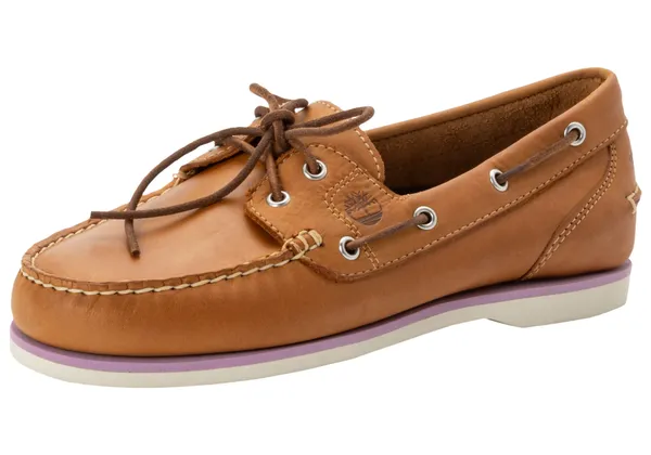 Bootsschuh TIMBERLAND "CLASSIC BOAT SHOE" Gr. 36 (5,5), braun (light brown) Schuhe Sneaker