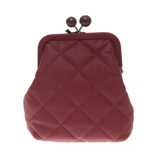 Bordeaux Quilted Leder Clutch Max Mara Weekend