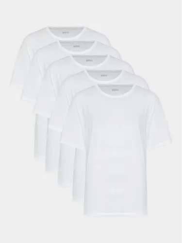 Boss 5er-Set T-Shirts Authentic 50475392 Weiß Regular Fit