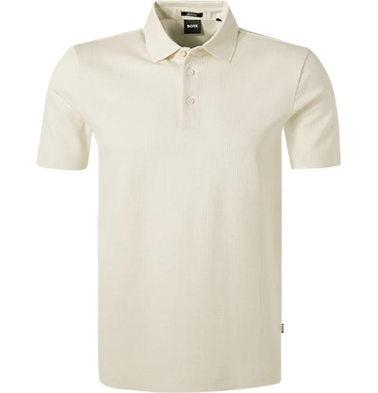 BOSS Black Herren Polo-Shirt beige Baumwoll-Jersey