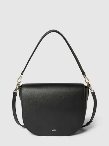 BOSS Black Women Handtasche aus Rindsleder mit Label-Detail Modell 'Alyce' in Black, Größe One Size
