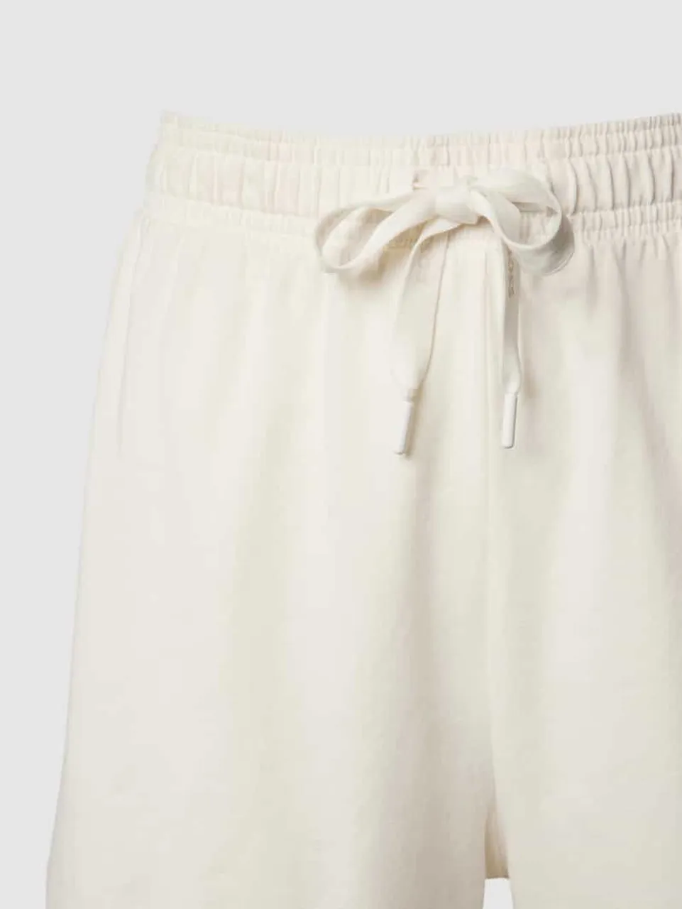 BOSS Black Women Regular Fit Pyjama-Shorts mit Label-Print in Weiss