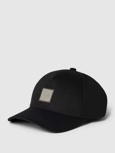 BOSS Cap mit Label-Patch Modell 'Seth' in Black