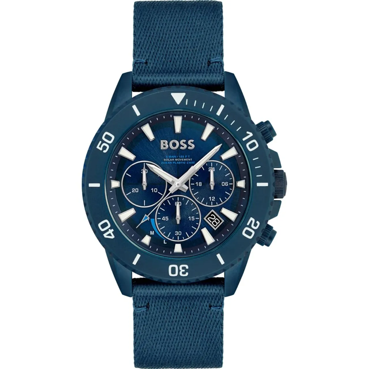 BOSS Chronograph Quarz Uhr für Herren mit Blaues