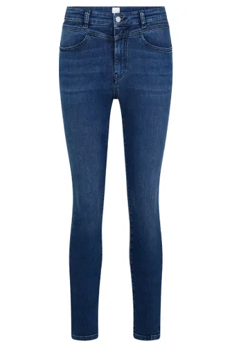 BOSS Damen Skinny Crop 4.0 Skinny-Fit Jeans aus blauem