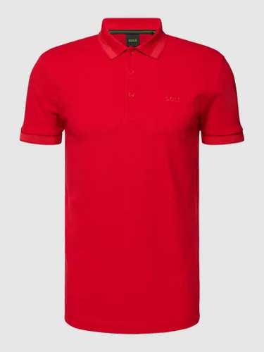BOSS Green Poloshirt mit Label-Stitching Modell 'PADDY' in Rot