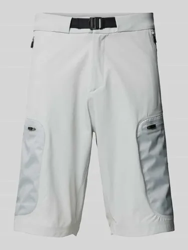 BOSS Green Regular Fit Shorts mit Reißverschlusstaschen Modell 'Expo' in Hellgrau