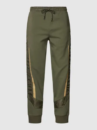 BOSS Green Sweatpants mit Eingrifftaschen Modell 'Hadikon' in Oliv