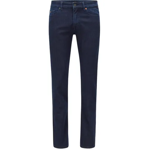 BOSS Herren Delaware BC-L-C Blaue Slim-Fit Jeans aus
