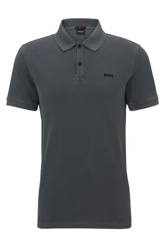 BOSS Herren Prime Slim-Fit Poloshirt aus Baumwoll-Piqué