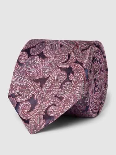 BOSS Krawatte aus Seide mit Allover-Muster (7,5 cm) in Rosé