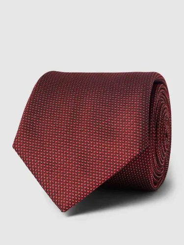 BOSS Krawatte mit Allover-Muster in Rot