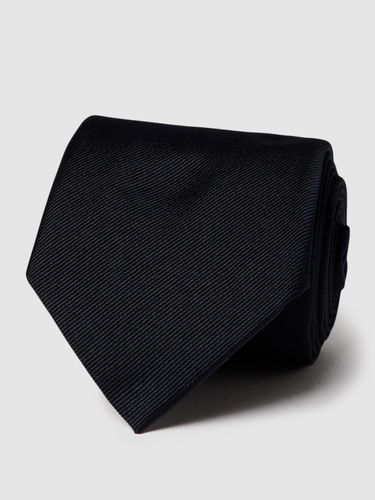 BOSS Krawatte mit feiner Struktur (7,5 cm) in Marineblau