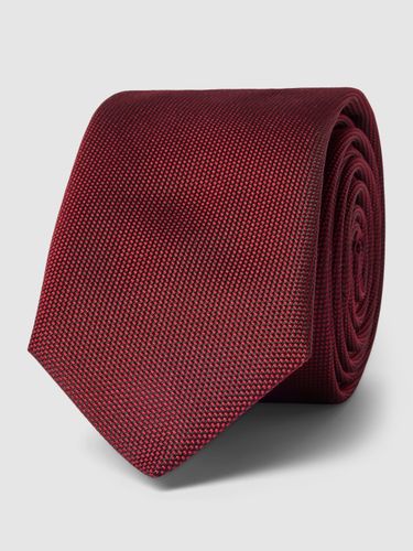 BOSS Krawatte mit Strukturmuster in Bordeaux Rot