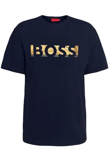 BOSS Kurzarmshirt Hugo Boss T-Shirt Big & Tall - Übergrößen Shirt Herren bis 5XL, mit Logo Print auf der Brust