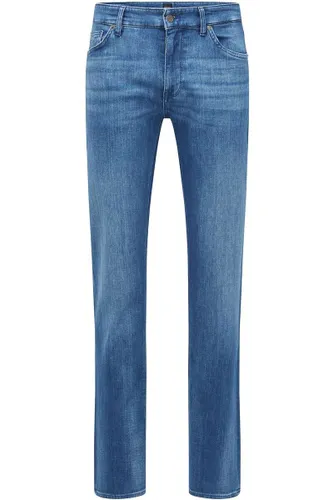 BOSS Maine Regular Fit Jeans blau, Einfarbig