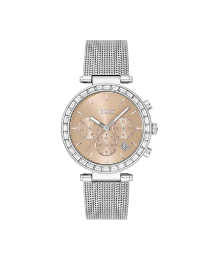 BOSS Multi Zifferblatt Quarz Uhr für Damen mit Silbernes