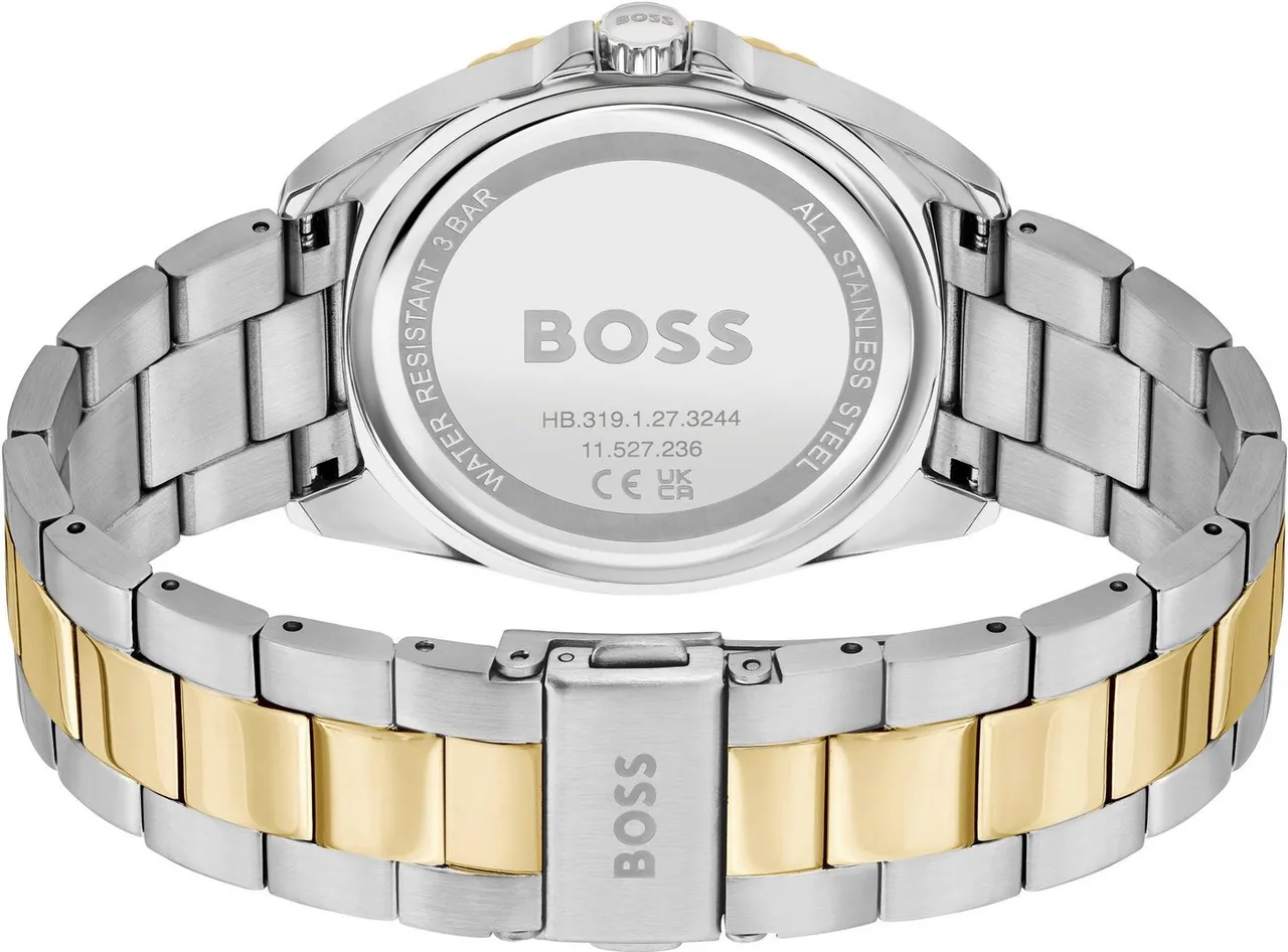 BOSS Multifunktionsuhr ATEA, 1502713, Quarzuhr, Damenuhr, Armbanduhr, Glaskristalle, Datum