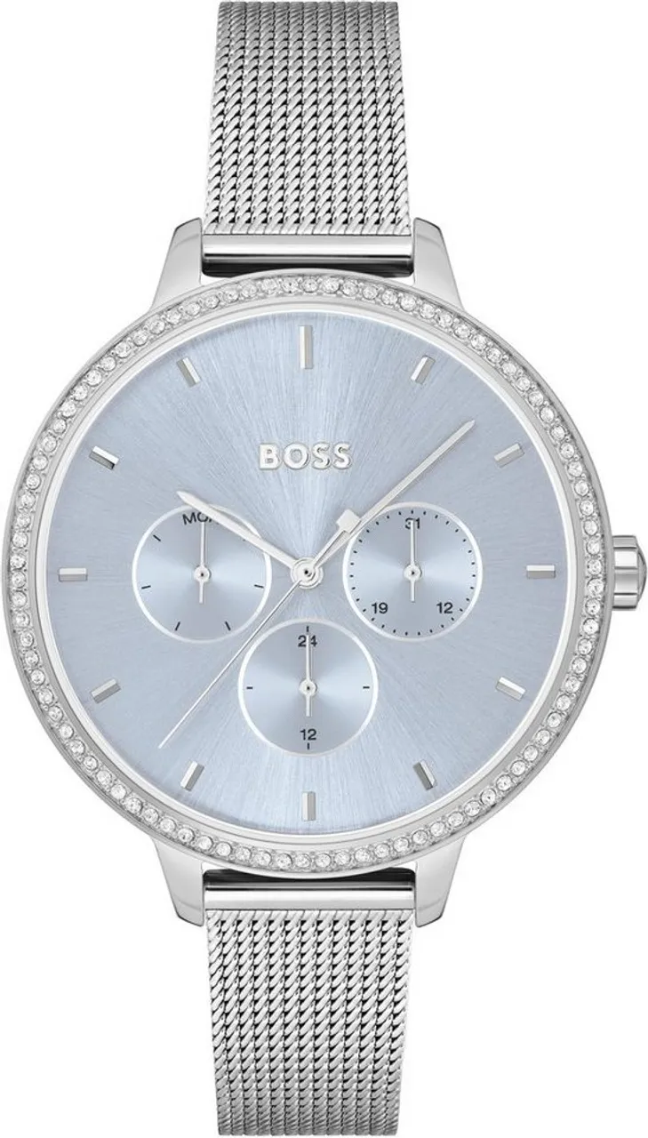 BOSS Multifunktionsuhr PRIME, 1502662, Quarzuhr, Damenuhr, Armbanduhr, Glaskristalle, Datum