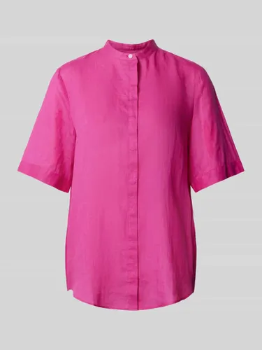 BOSS Orange Hemdbluse mit Maokragen Modell 'Befelina' in Pink