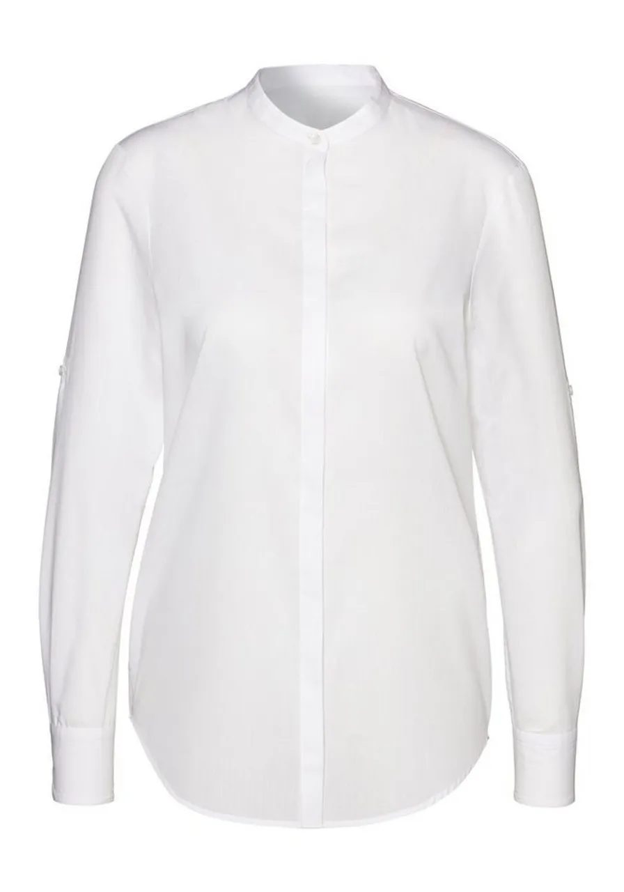 BOSS ORANGE Klassische Bluse C_Befelize_21 Premium Damenmode mit verstellbaren Ärmeln