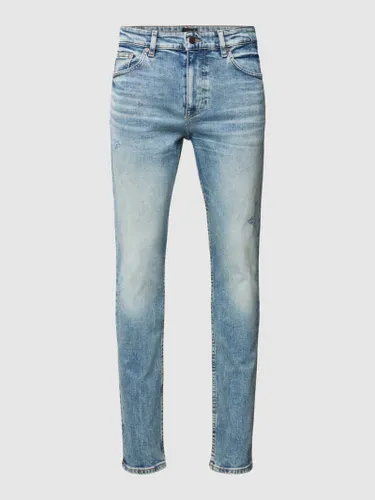BOSS Orange Slim Fit Jeans im 5-Pocket-Design Modell 'Delaware' in Hellblau