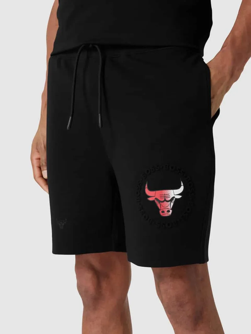 BOSS Orange Sweatpants mit Logo-Print in Black