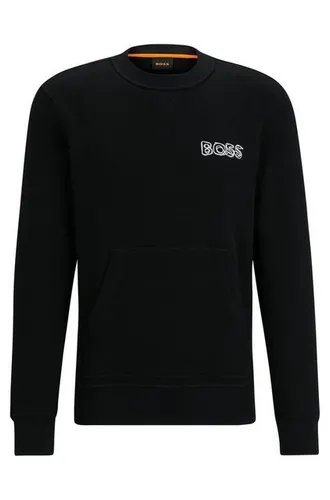 BOSS ORANGE Sweatshirt We_Doodle mit Kängurutasche