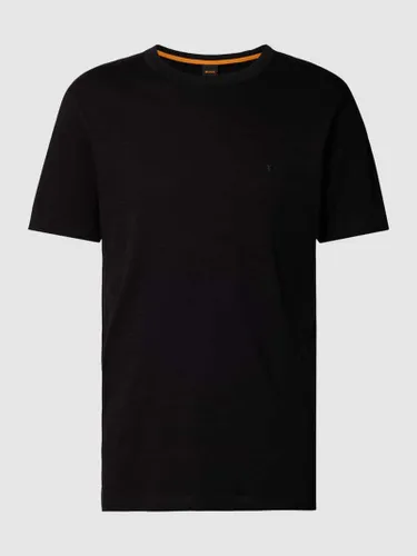 BOSS Orange T-Shirt aus reiner Baumwolle in Black