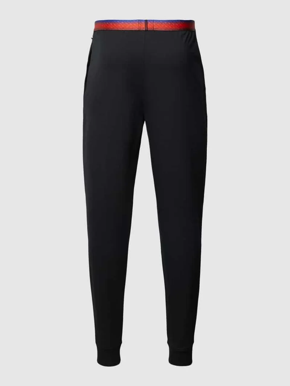 BOSS Pyjama-Hose mit elastischem Bund in Kontrastfarben in Black