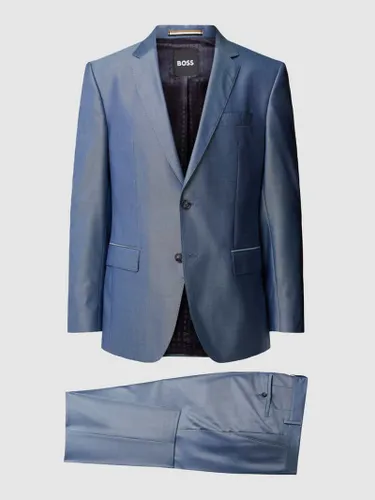 BOSS Regular Fit Anzug mit Strukturmuster Modell 'Huge' in Bleu