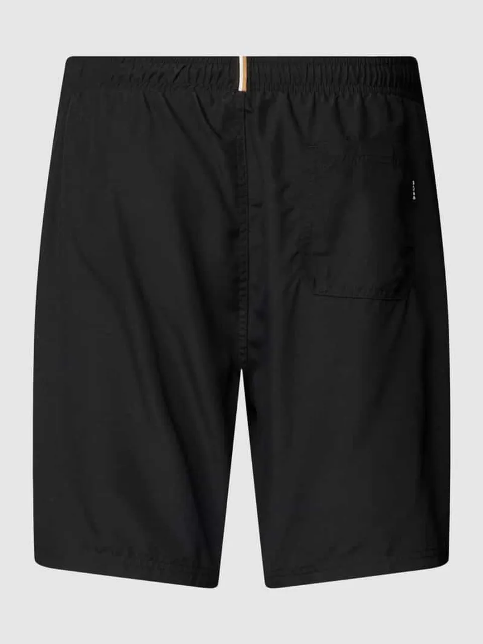 BOSS Regular Fit Badehose mit Label-Print Modell 'Orca' in Black