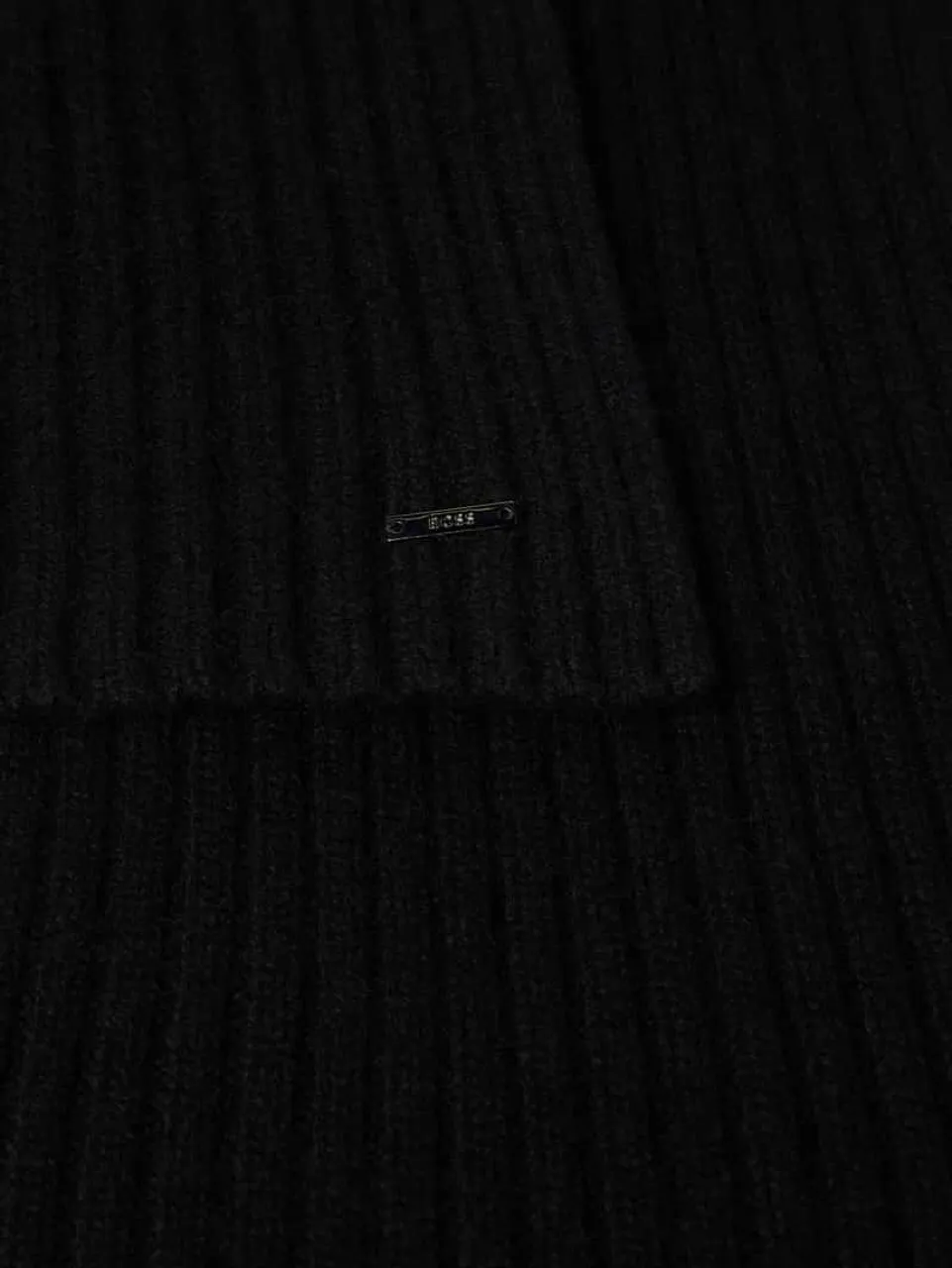 BOSS Schal mit Label-Detail Modell 'Lino' in Black