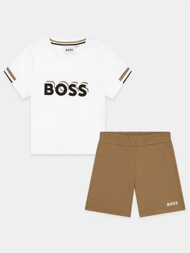 Boss Set T-Shirt und Shorts J50624 M Beige Regular Fit