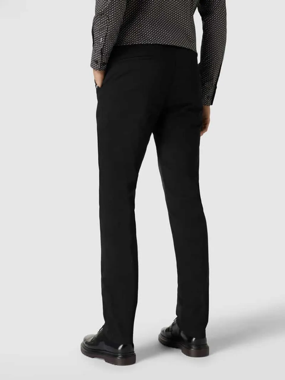 BOSS Slim Fit Chino mit Stretch-Anteil Modell 'Rice' in Black