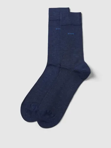 BOSS Socken mit Label-Print im 2er-Pack in Jeansblau